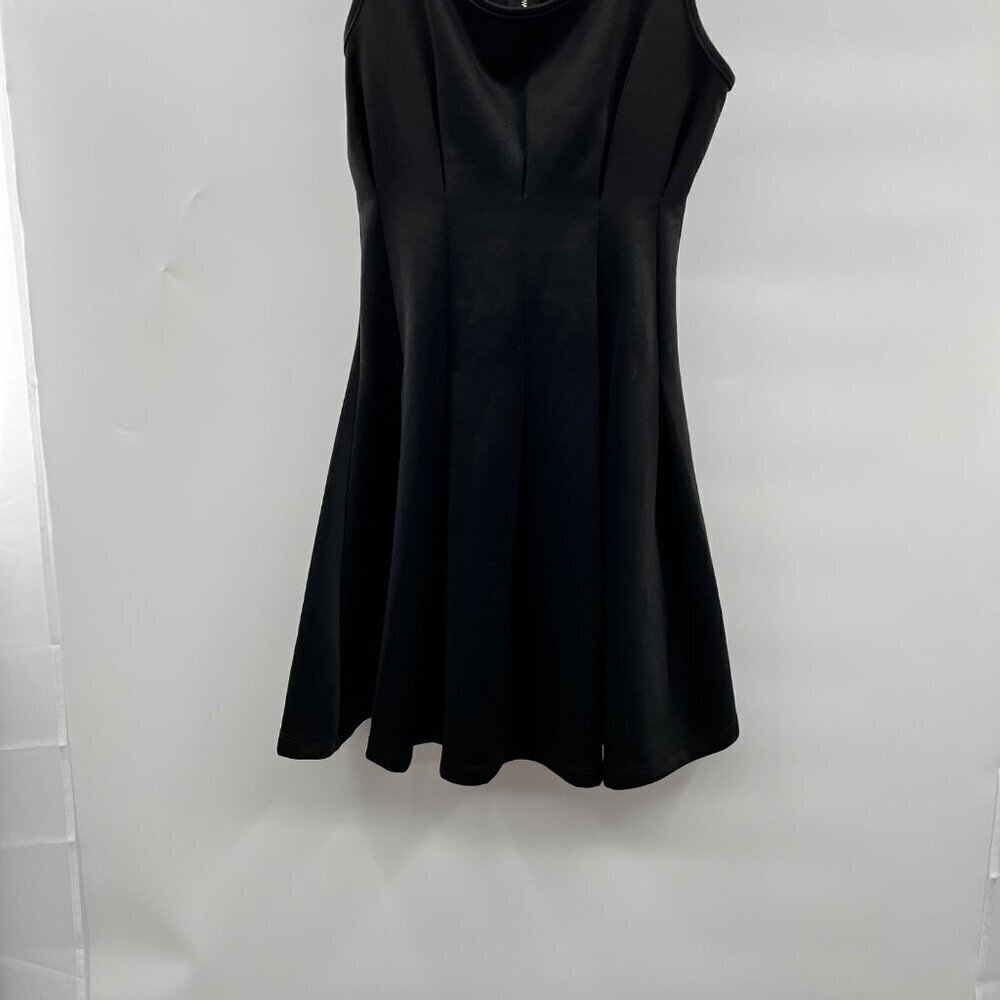 Double Zero Women's Sleeveless A-Line Dress Black Size Small Above Knee Zip - Picture 2 of 9